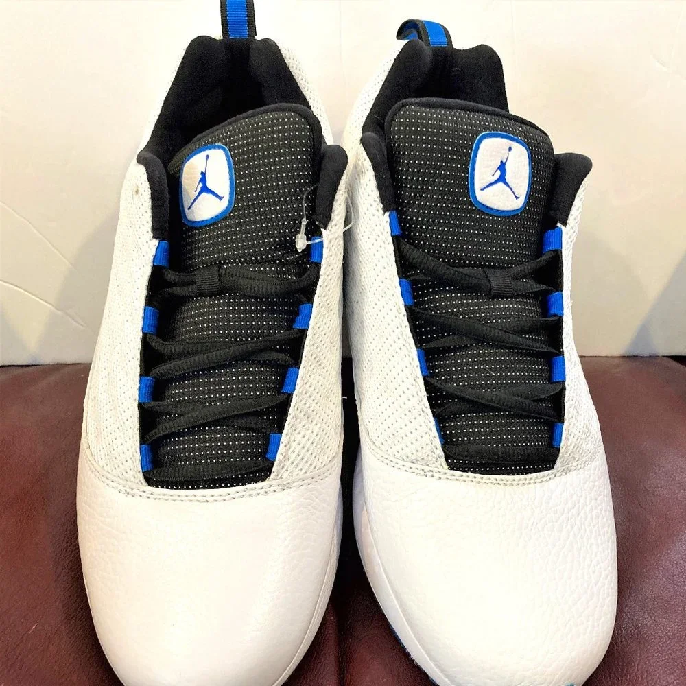 NEW!! Jordan BRAND Retro 2011 Shoes Men 10.5 Basketball Athletic White Blue - Picture 1 of 4